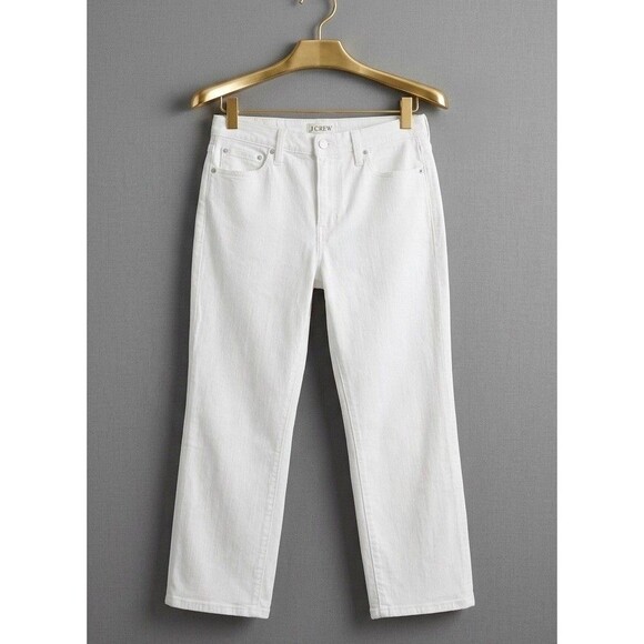 J. Crew Denim - Crew Women's Jeans Sz 29P Slim-Straight Denim | Vintage Wash White